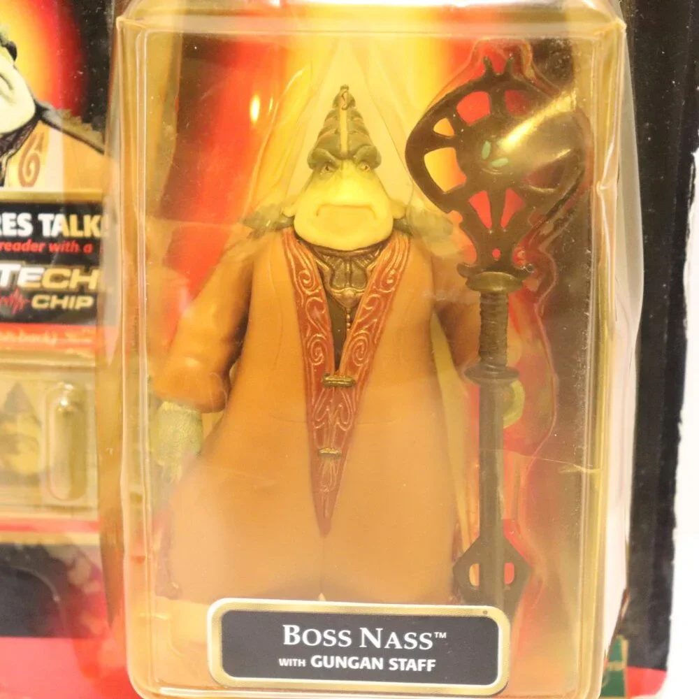 Boss Nass NIP 1988 Hasbro Star Wars Episode 1 w /Comm Tech Chip